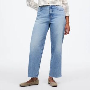 Madewell The Curvy Perfect Vintage Wide-Leg Crop Jean
